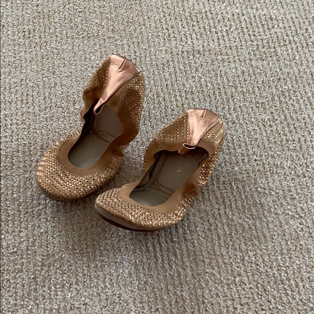 Rose gold flats